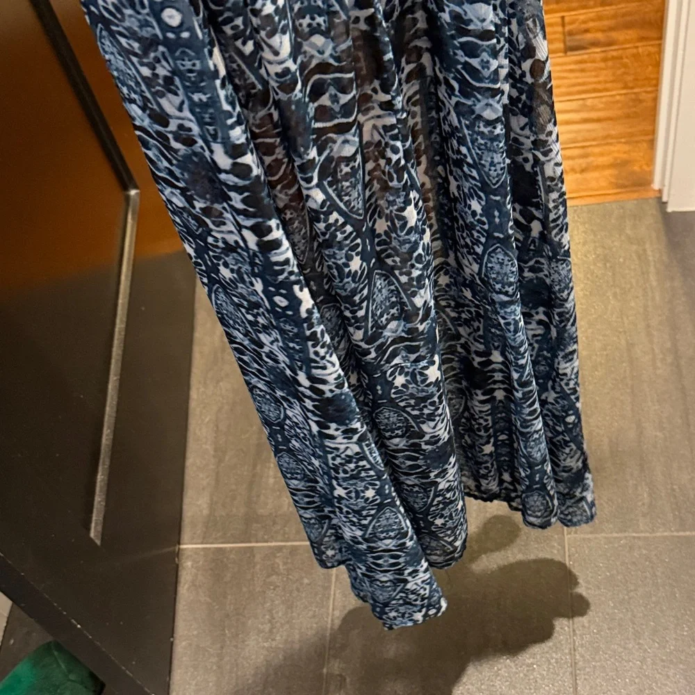 Abercrombie & Fitch Navy and White Patterned Dress